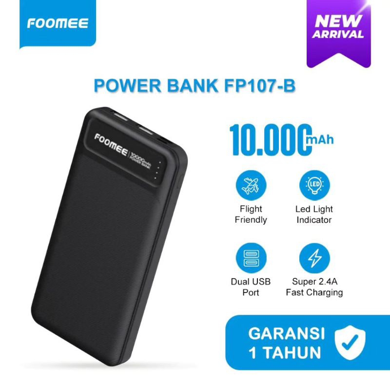 Foomee FP107 Power Bank 10000mAh Dual Output