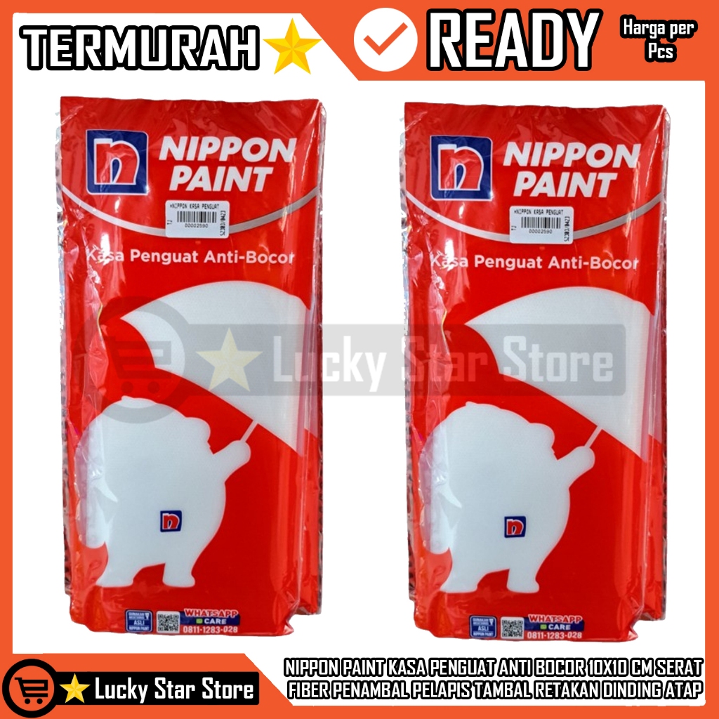 Kasa Penguat Anti Bocor Nippon Paint 10cm X 10m Serat Fiber Penambal Pelapis Tambal Retakan Dinding 
