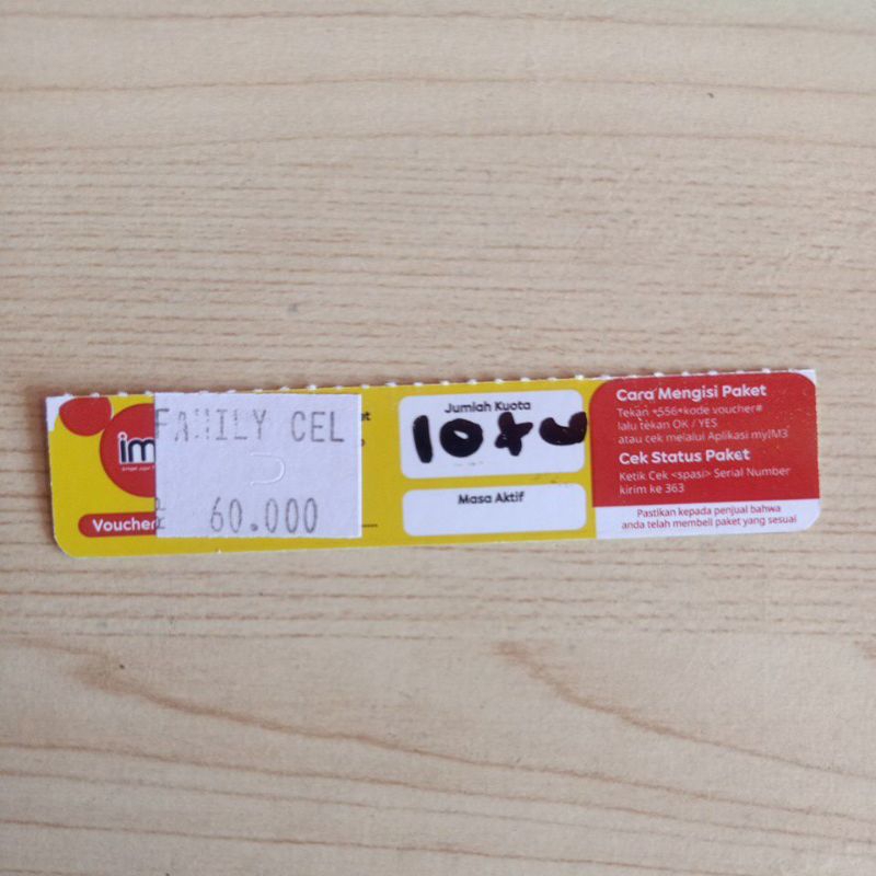 Voucher Indosat Freedom Unlimited 10gb 30hari