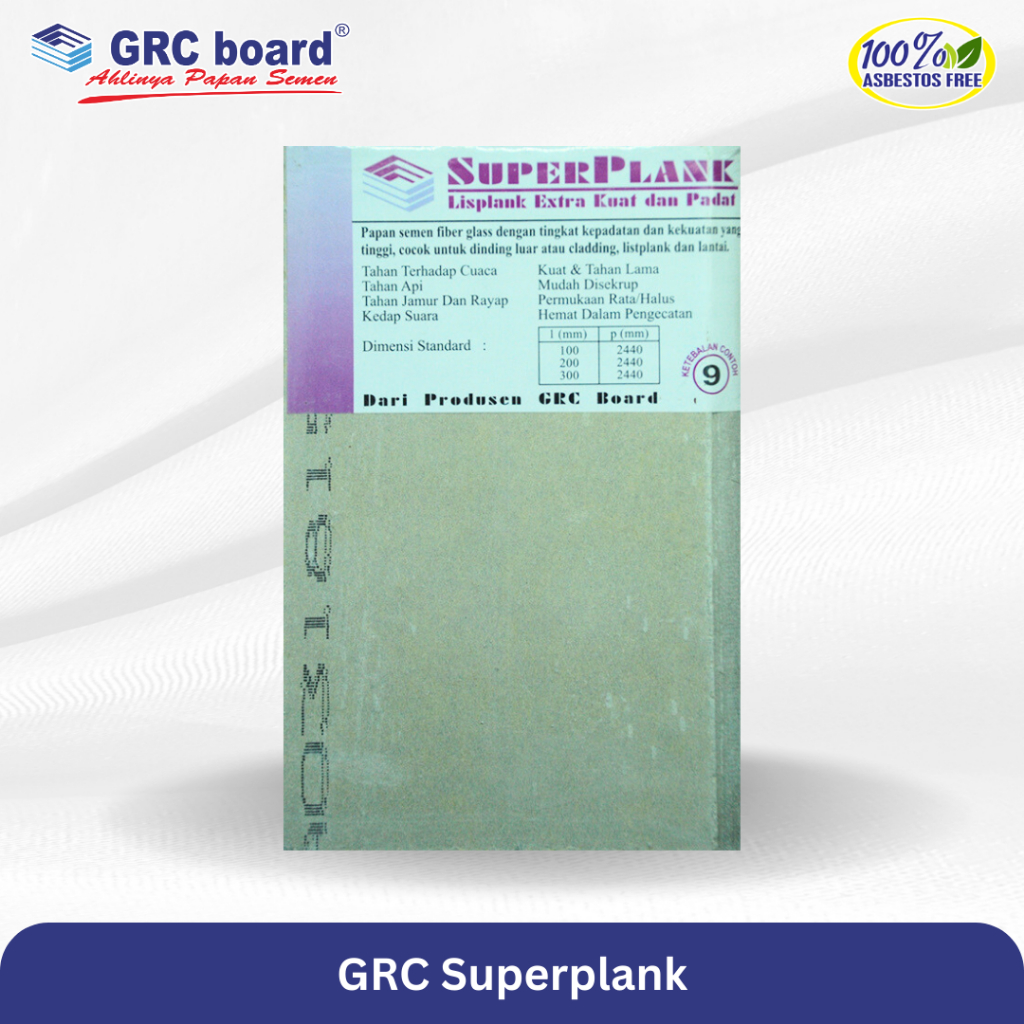 GRC SUPERPLANK - Papan Semen GRC - Aplikasi Plint