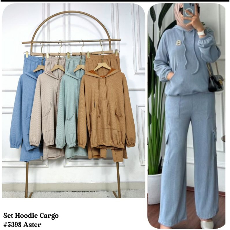 SET HODIE CARGO/ SETELAN CARGO/ SETELAN KNIT/ CLARKE