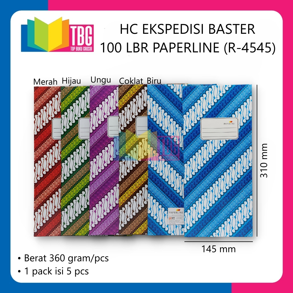 

1 PCS HARD COVER EKSPEDISI BASTER 100 LEMBAR PAPERLINE BUKU CATATAN NOTEBOOK SAMPUL KERAS (R-4545)