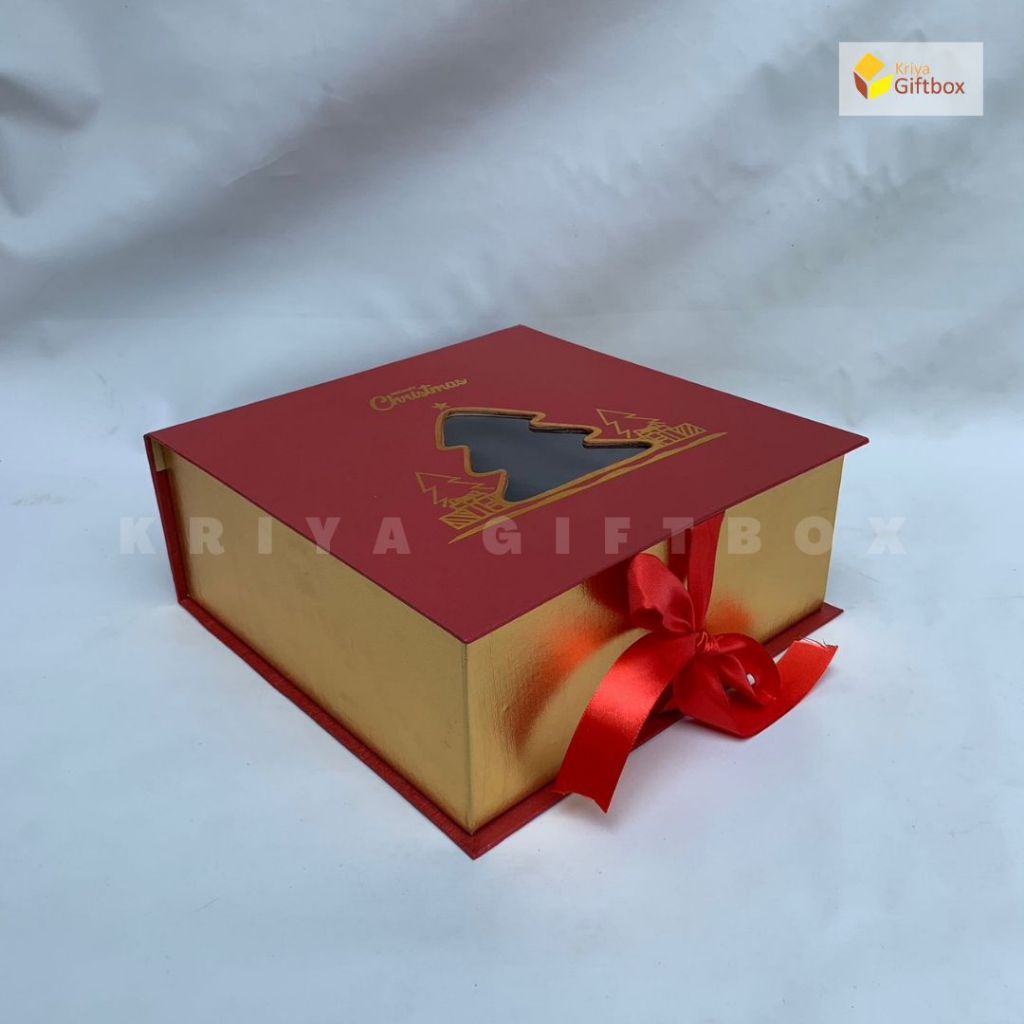 

Box Packaging Hampers Natal Bentuk Kotak Ukuran 25x25x10