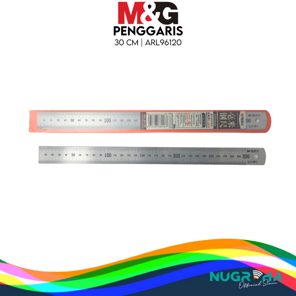 

M&G Penggaris Besi Rule Stainless Tebal 0.5 mm 30 cm Tidak Melengkung ARL96120