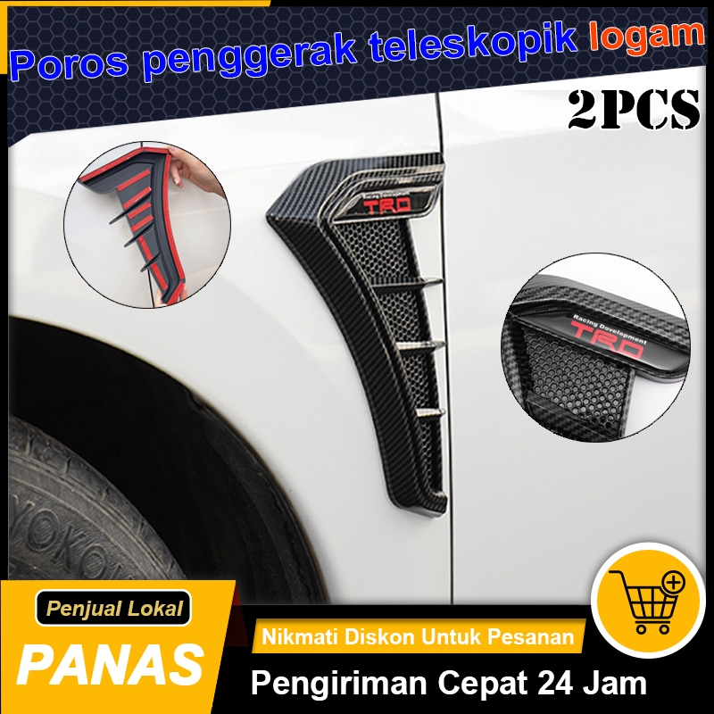 Nippy 2pcs Universal Eksterior Otomotif Aliran Udara Samping Mobil HD-717 Aliran Udara Samping Mobil