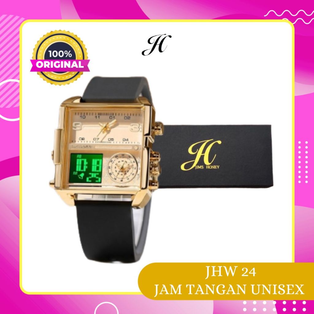 Jims Honey JHW 24 Jam Tangan Pria Wanita Unisex Terbaru 2023