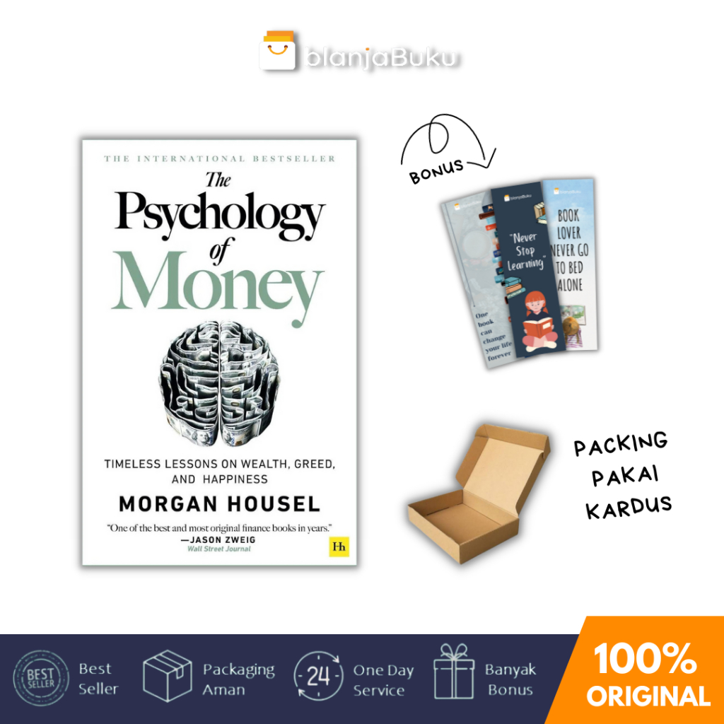 The Psychology of Money - Timeless lessons on wealth, greed, and happiness (Buku Import)