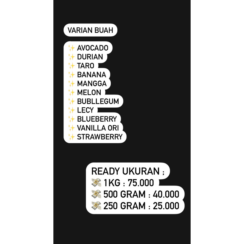 

VARIAN BUAH