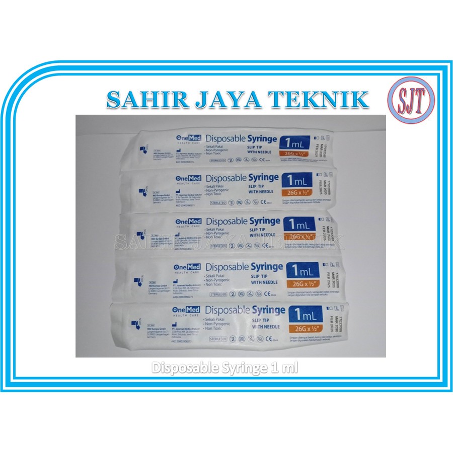 Syringe 1ml Syringe 3ml Syringe 5ml Syringe 10ml Syringe 20ml Syringe 50ml Harga Per Pcs