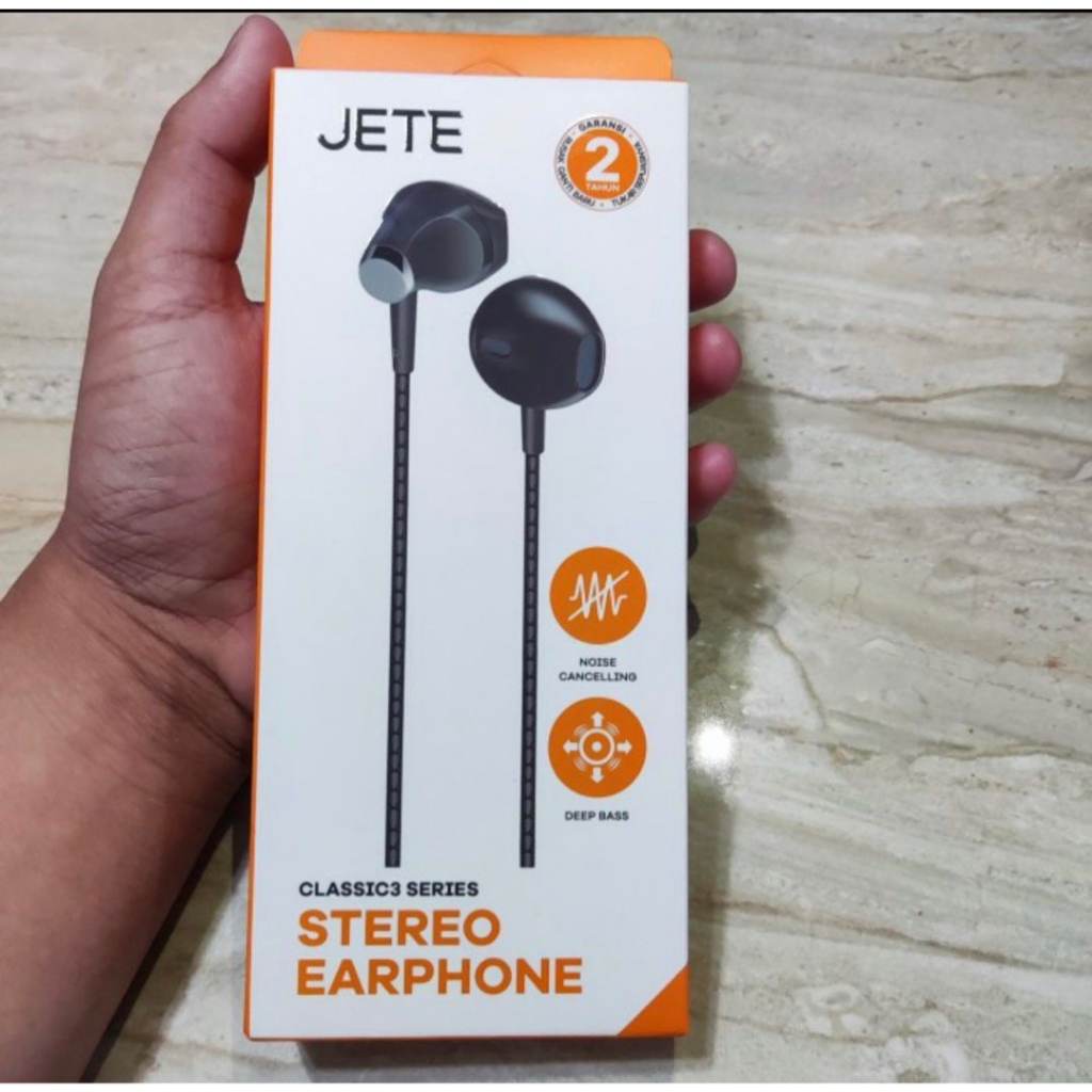 HEADSET JETE CLASSIC 3 | HEADSET MURAH | SUPERBASS | HANDSFREE KABEL | TERLARIS