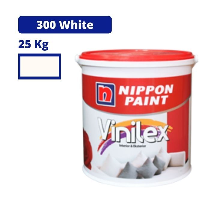 Cat tembok interior exterior luar dalam Vinilex 300 putih 5kg