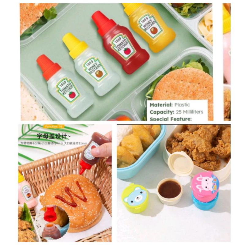tempat saus mini / botol saus mini unik lucu