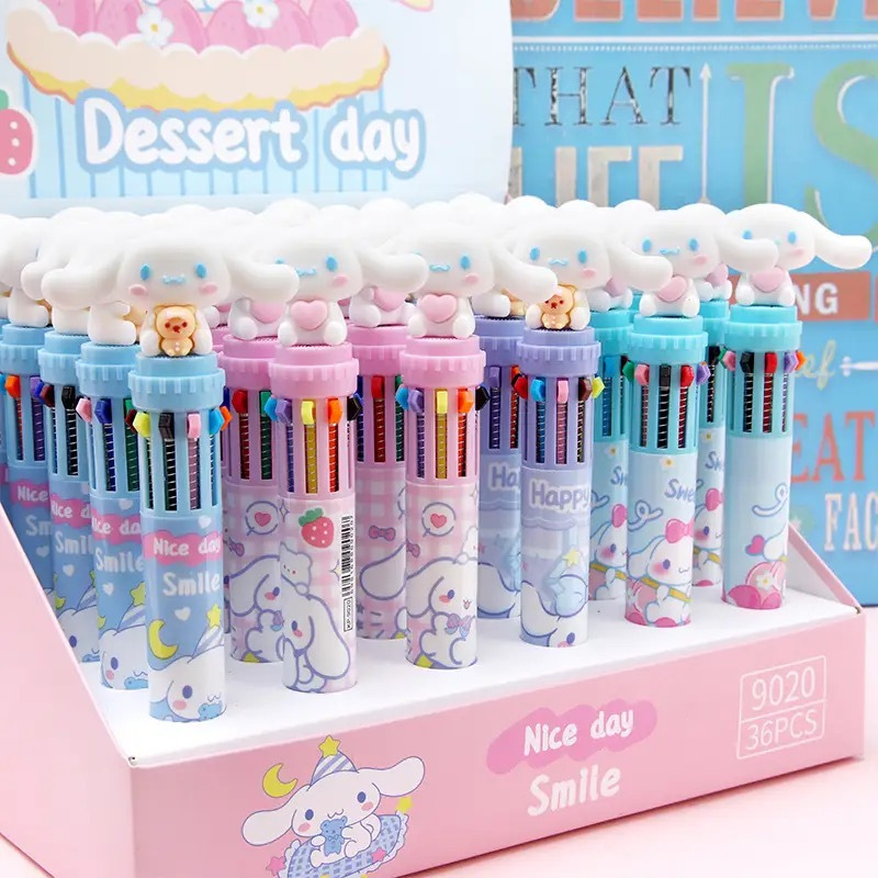 

(Ecer) BALLPOINT PEN 10 WARNA SANRIO MELODY KP-9020