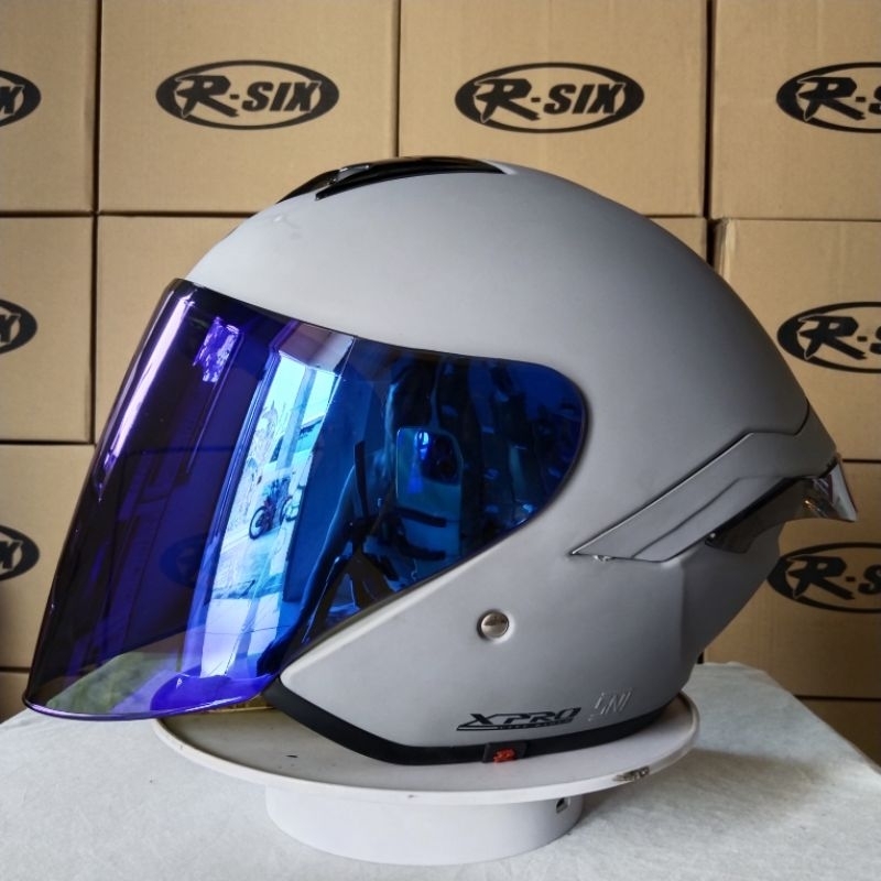 HELM R-SIX XPRO (GORILLA DOFF) PAKET GANTENG KOMPLIT