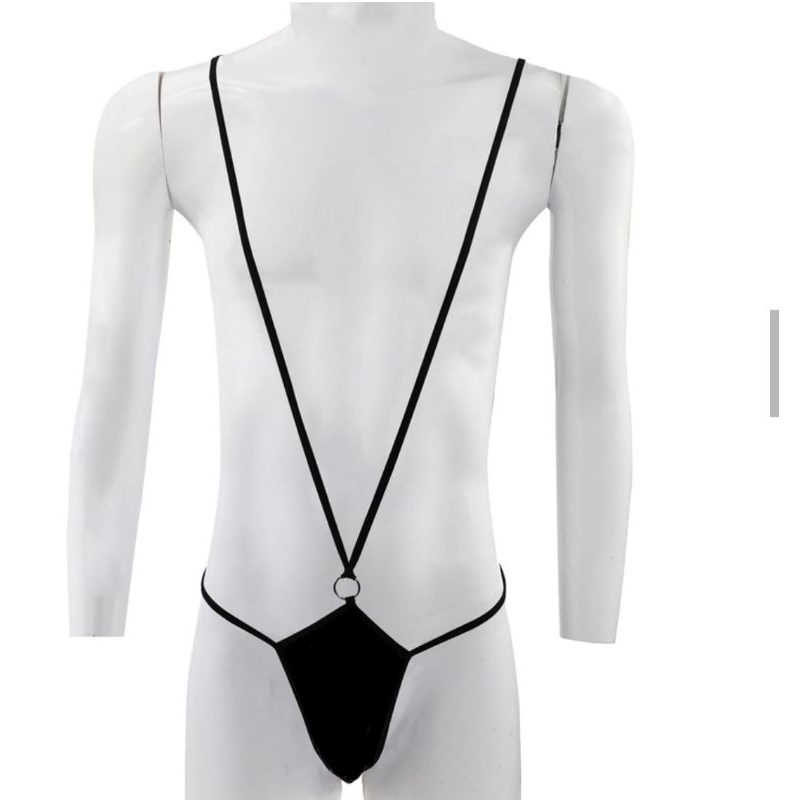 EW G String Pria Lingerie cowo thongs tali model cincin ring