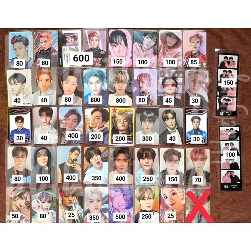 PC NCT Superm Taeyong 100 id todoroki superm lenticular lenti tour bus/tayo universe lucky draw Jaeh