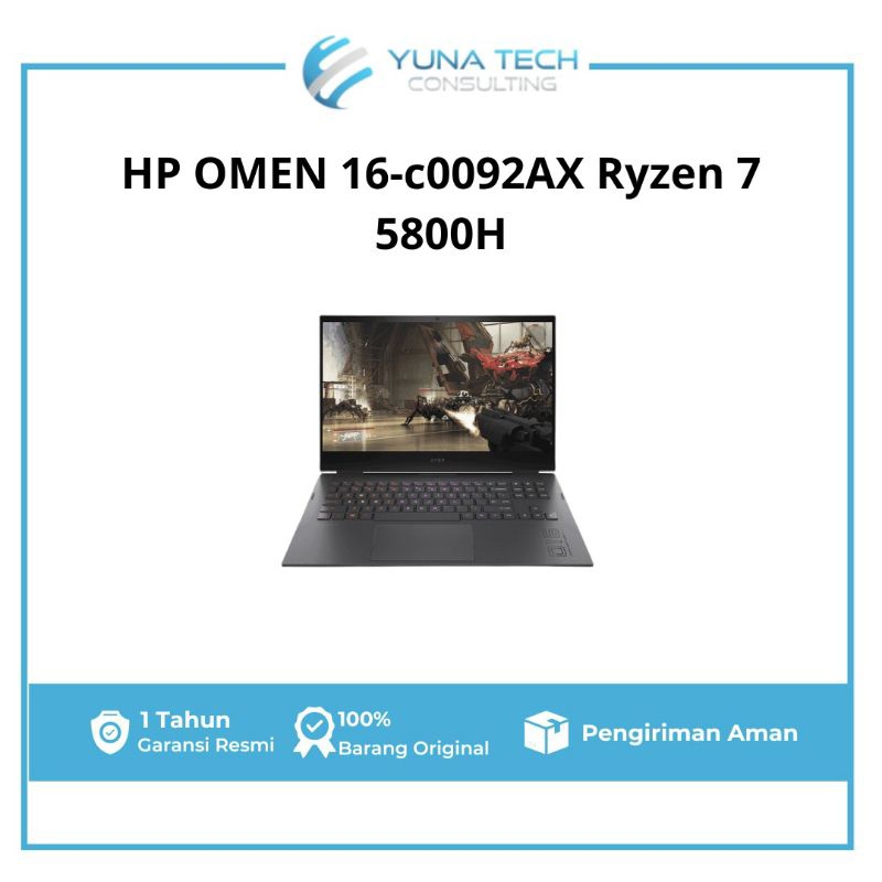 HP OMEN 16-c0092AX Ryzen 7 5800H 16GB 512GB SSD RTX3070 16.1" FHD  W11