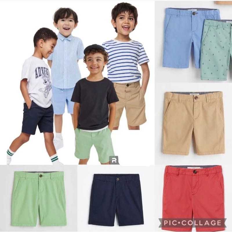 HM CELANA PENDEK CHINO ANAK LAKI LAKI HM BOYS SHORTS HM CHINOS 1-10Y