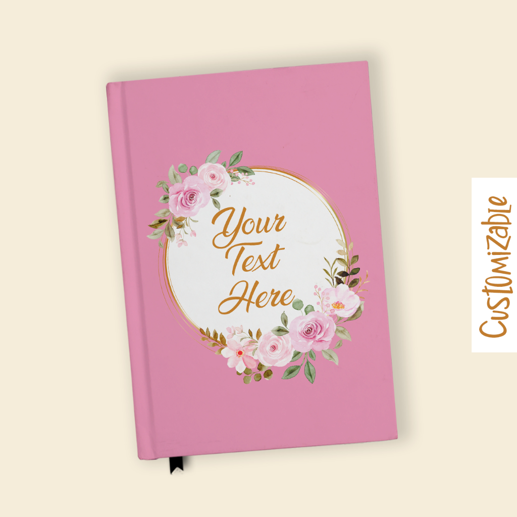 

Buku Catatan Notebook Aesthetic Flower 03 Floral Custom Nama Jurnal Diary Notes Hardcover Cosplay