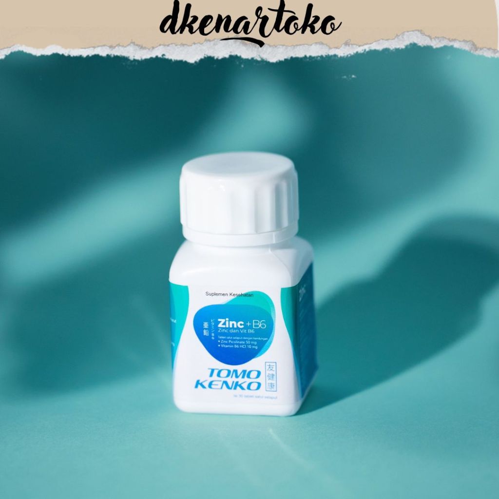 SPESIAL|TOMO KENKO ZINC 50mg+B6 30CAPS|TOMO KENKO ZINC 50mg+B6 ZINK Vitamin Daya Tahan Tubuh
