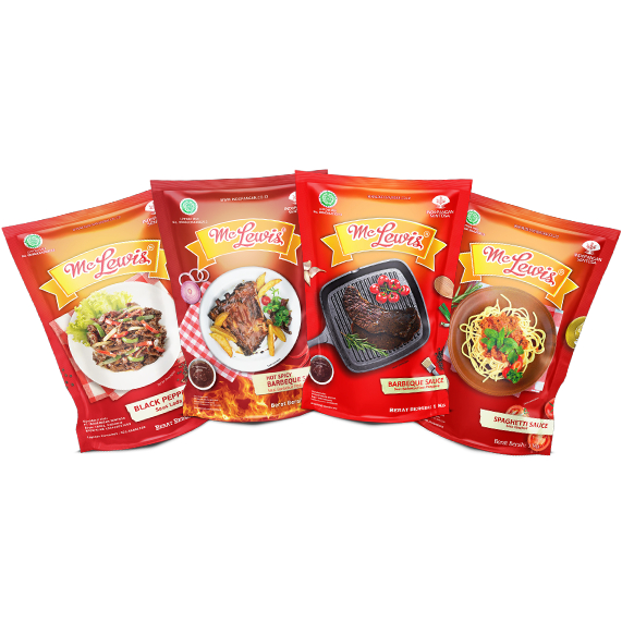

Mc Lewis Saus Spaghetti , Barbeque & Blackpepper 1 KG(BESAR)