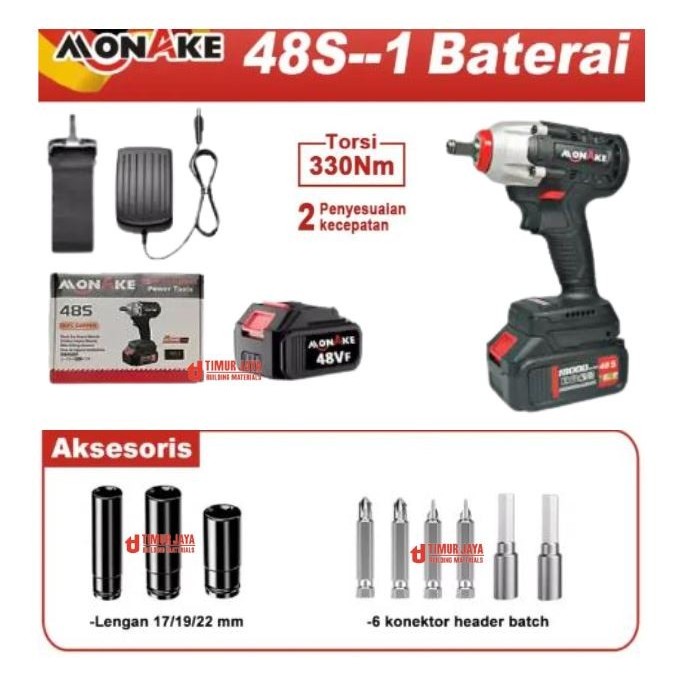 CORDLESS IMPACT WRENCH SUNC TOOLS BRUSHLESS 48V | JLD 48s