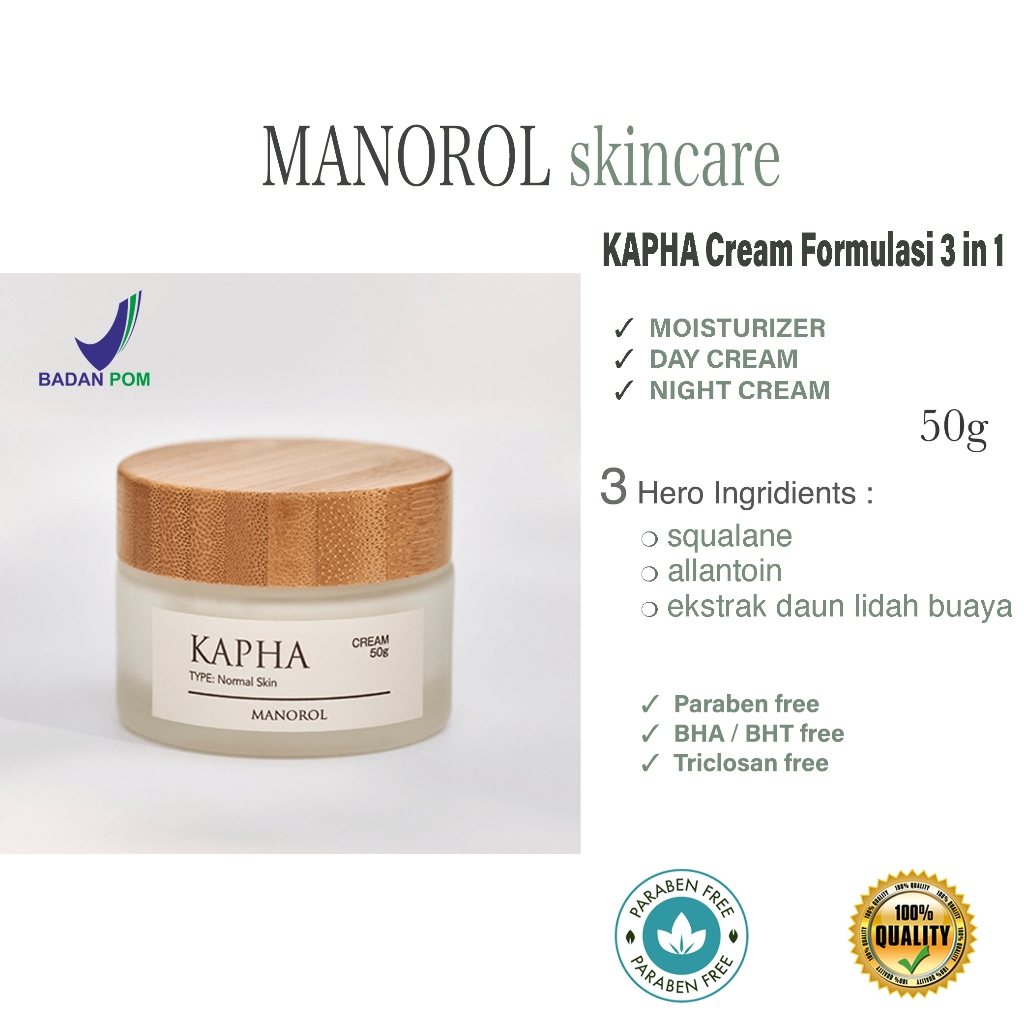 Manorol Lightening Day Cream 50g - Glowing dan Meratakan Warna Kulit