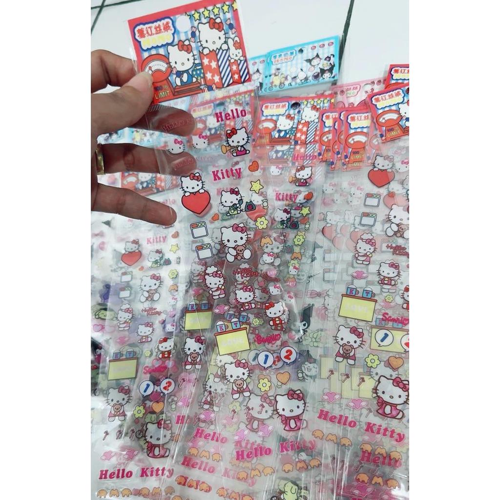 

STV STIKER KARAKTER SANRIO KUROMI MELODY KITTY MURAH KACA MOMO BIMBI