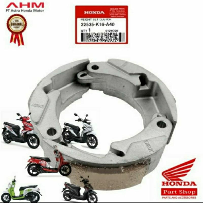 22535-K16-A40 Kampas ganda Scoopy Esp K16 Scoopy K93 Beat Esp