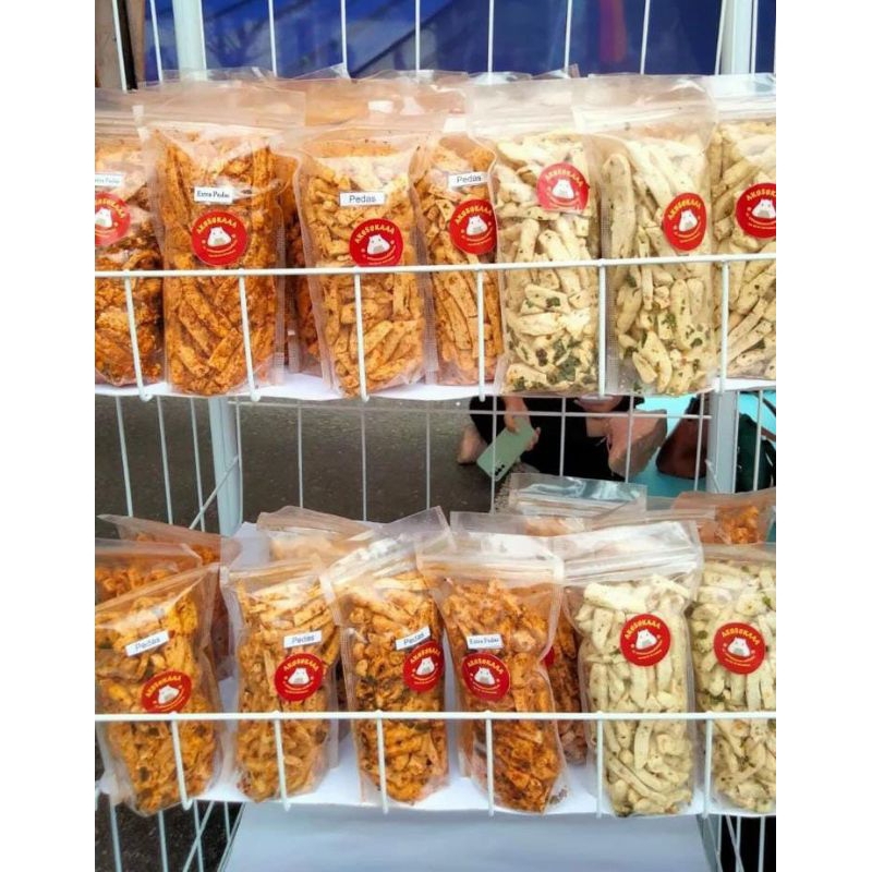 

100 Gram Basreng Pedas Daun Jeruk Basreng Viral Cemilan Gurih