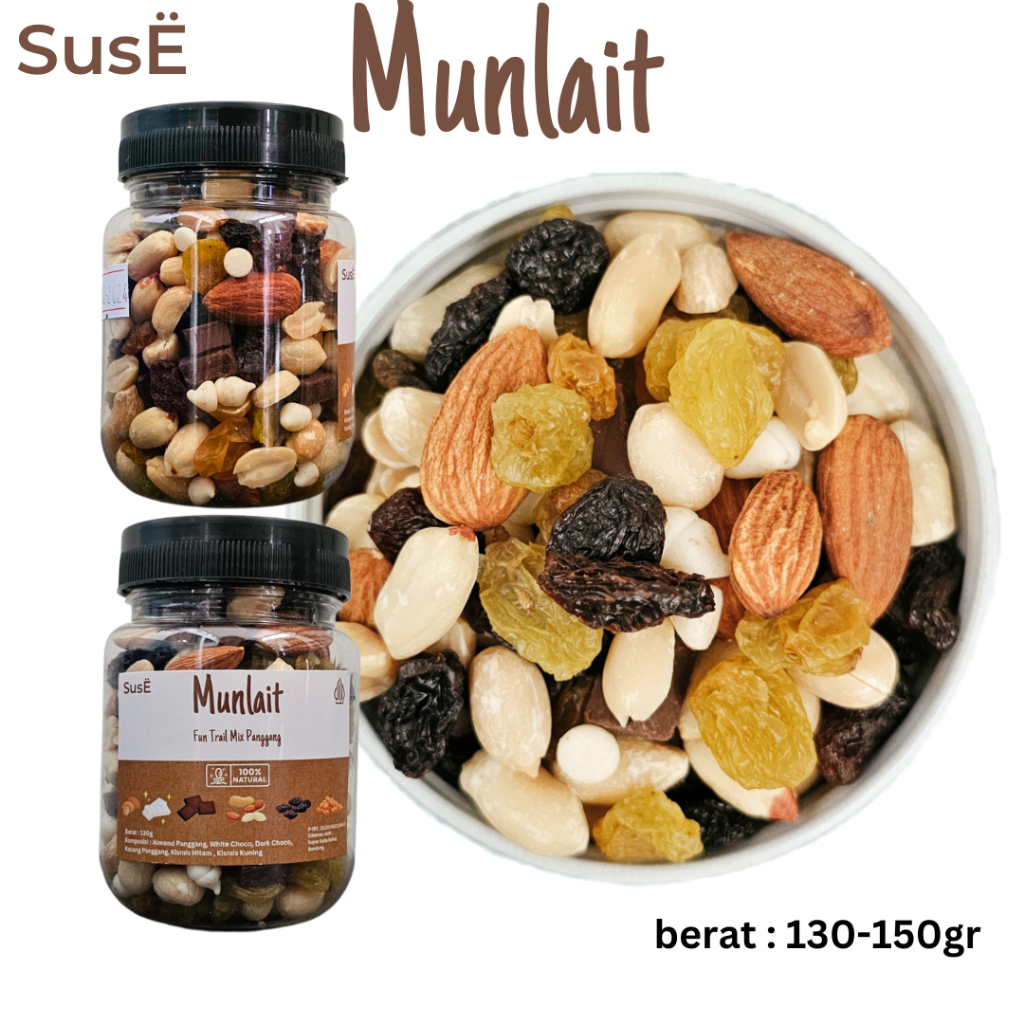 

SUSE Trail Mix dengan Cokelat Cemilan Campuran Buah Kacang Sehat Sereal Sarapan