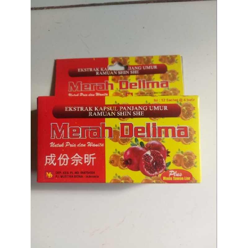 

kapsul merah delima jamu herbal isi 12 sachet