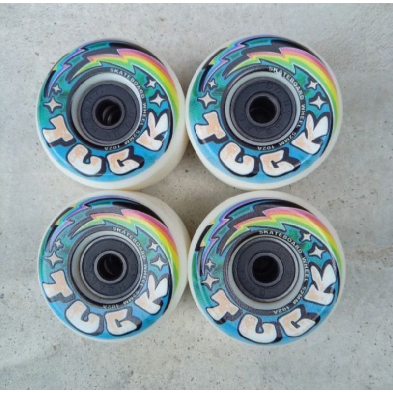 Skateboard Wheels Tuck + Bearing DBH second / bekas