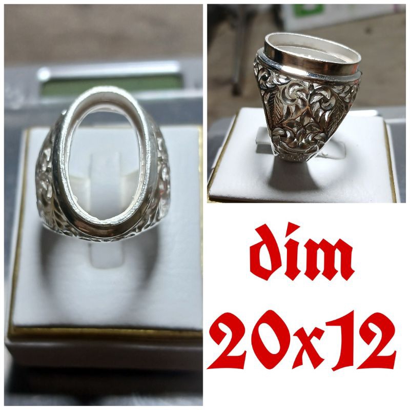 Ring perak ukir garut01