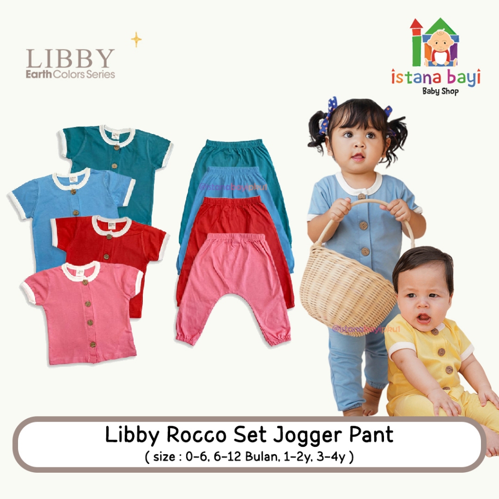 LIBBY EARTH COLORS SERIES ROCCO SET - SETELAN SET CELANA JOGER/LIBBY ROCCO SET