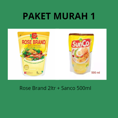 

Paket murah 1 (Rose Brand +Sanco)