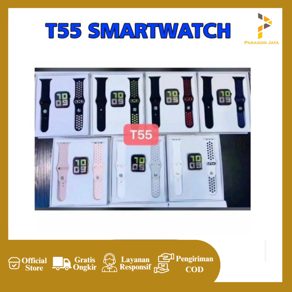 Jam Tangan Smartwatch T55 Smart Watch T55 Double Strap Paragon