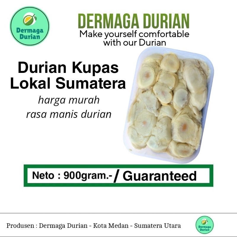 

DERMAGA DURIAN KUPAS LOKAL 900gram / DURPAS LOKAL SUMATERA