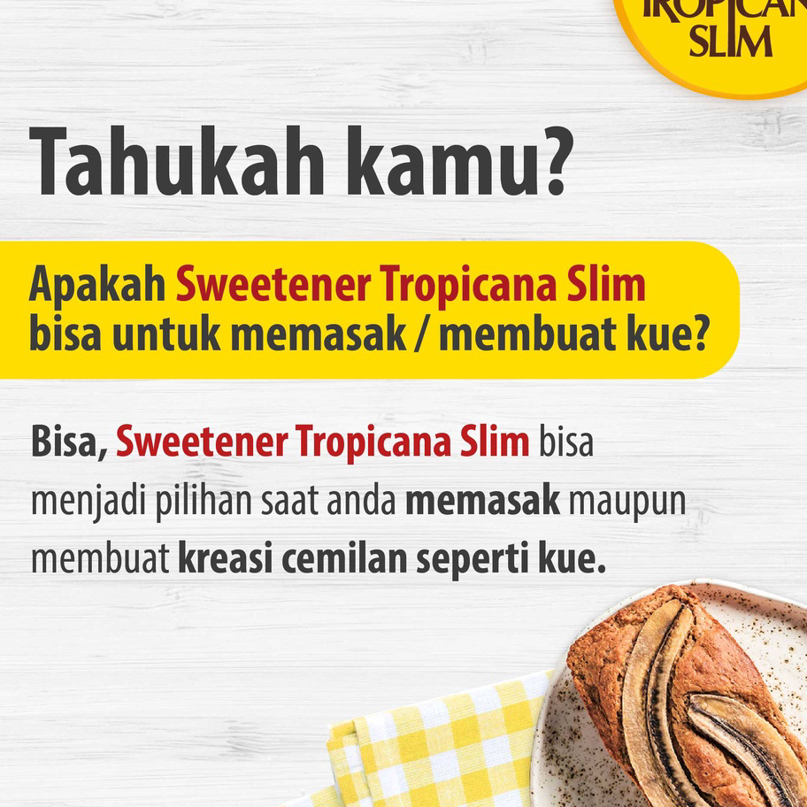 

➠❉✳ Tropicana Slim Sweetener Classic 50 Sachet - Pemanis untuk Bantu Batasi Gula