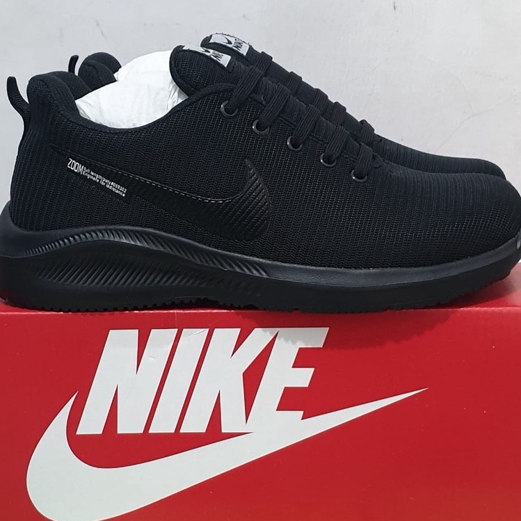 Terbatas SEPATU SEKOLAH ANAK HITAM POLOS NIKE PRIA WANITA SIZE 31-40 Laris