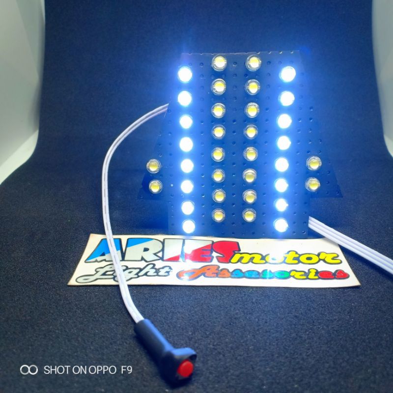 LAMPU LED RUNNING BEAT Karbu ( PUTIH ) ( wajib DC )