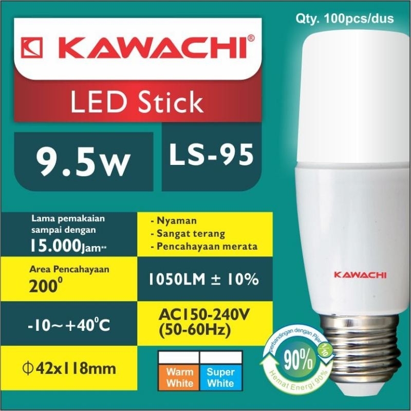 LAMPU LED STICK / POP LED 9,5WATT / KAWACHI