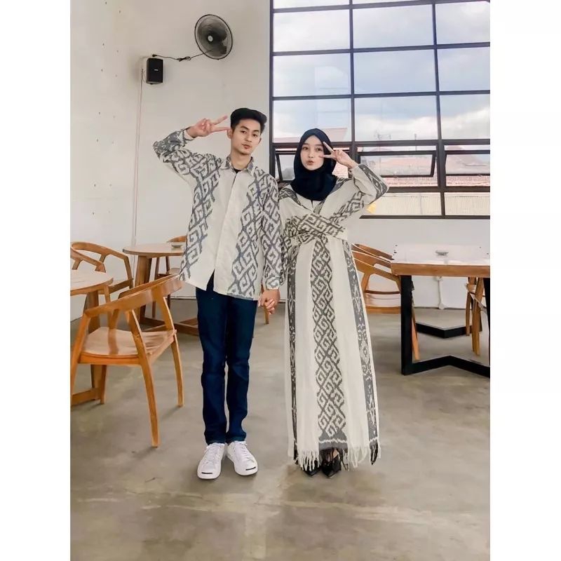 SET COUPLE TENUN PASANGAN - BAJU COUPLE KONDANGAN - COUPLE PASANGAN KEKINIAN - BAJU TENUN TERBARU