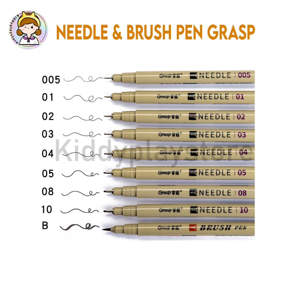 

Pena Needle & Brush Grasp Fineliner