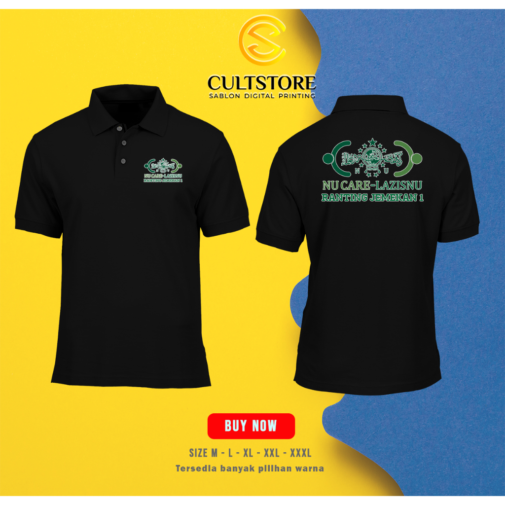 KAOS POLO LAZISNU BISA COSTUM RANTING