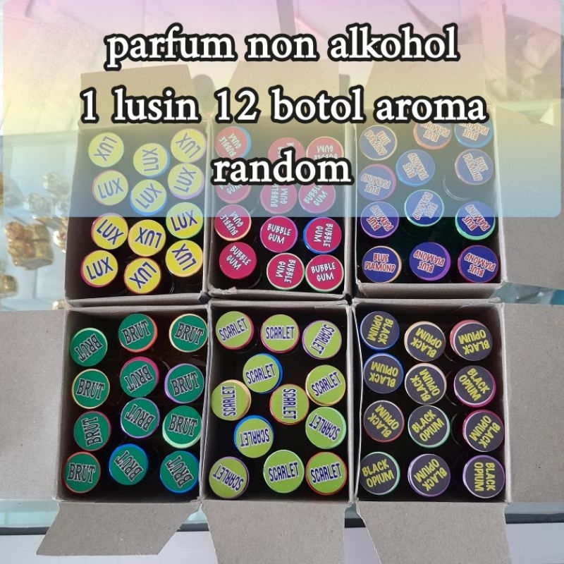 Minyak Wangi Perlusin Isi 12 Botol Farfum Wanita Tahan Lama Dan Wangi Minyak Wangi Non Alkohol Minya