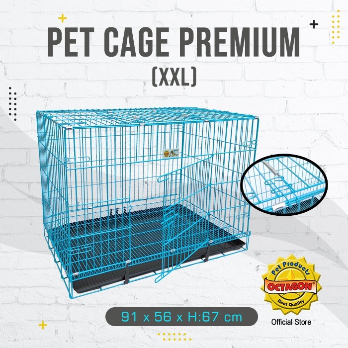 Kandang Anjing Premium K - 300 - Kandang Kucing Anjing Octagon