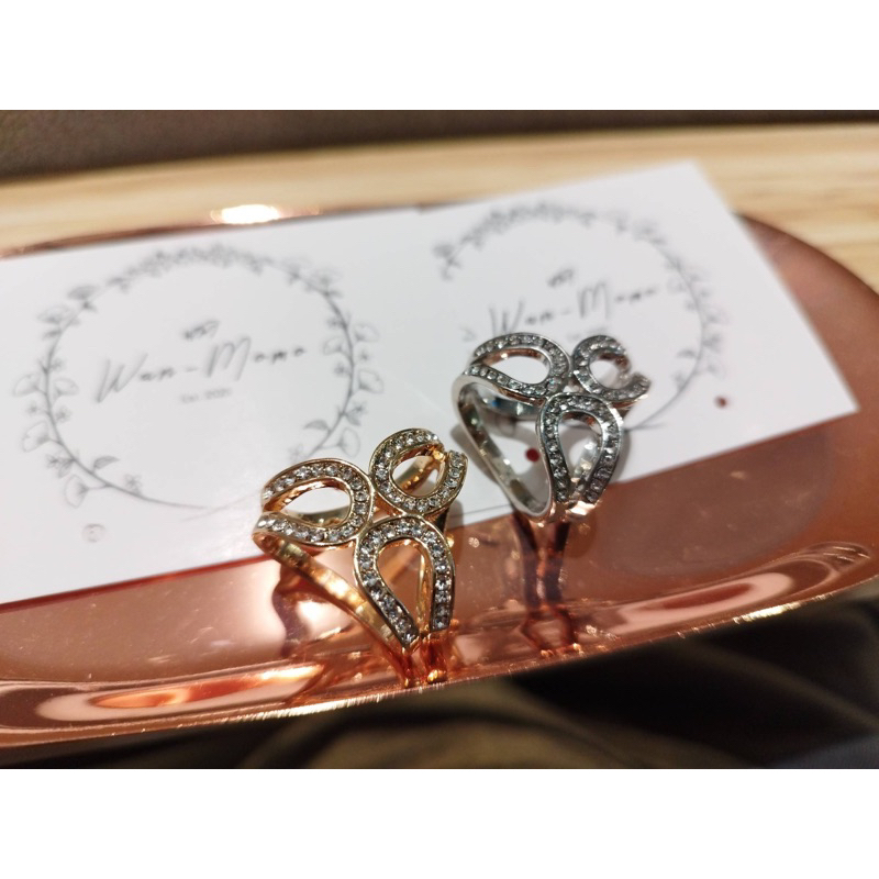 Ring Hijab Trio / Cincin Hijab / Cincin Jilbab Model Segitiga Permata Mewah Elegan / Bros Hijab / Mu