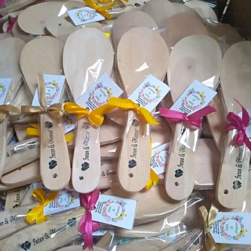 Centong mahoni kemas plastik