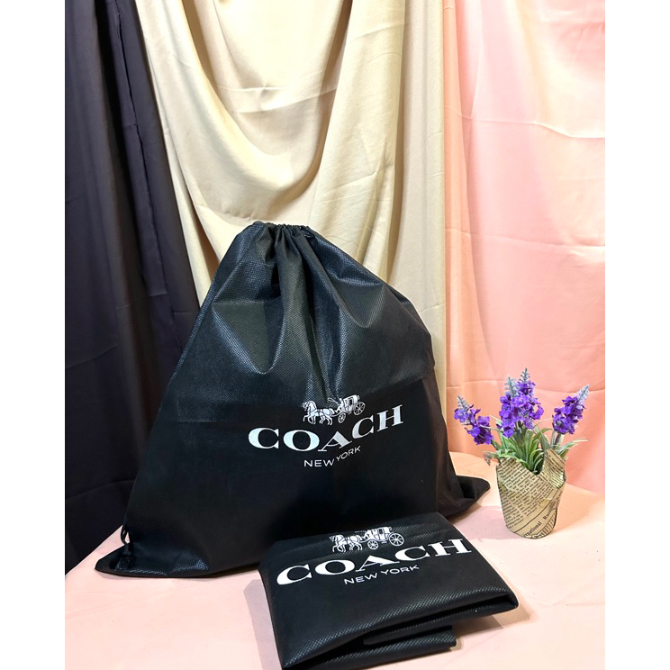 ➬✪✸ DUSTBAG COACH Hitam Sarung Tas Pelindung Debu Dustbag Branded